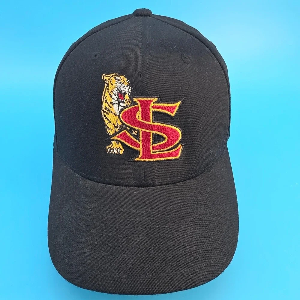 Richardson Pulse PTS20 Flexfit‎ Baseball Cap Black Tiger SL Logo Hat SM-MED
